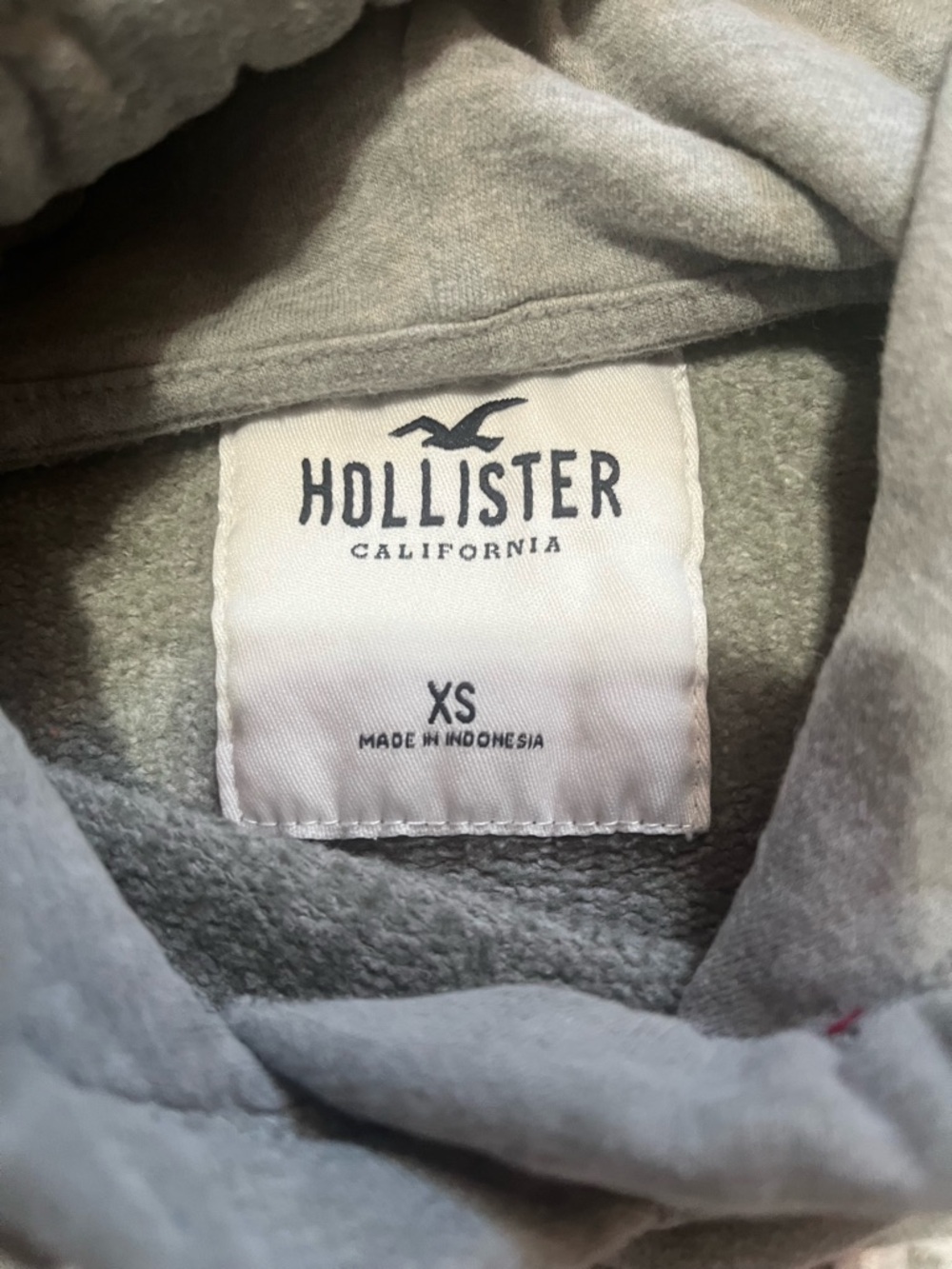 Y2K vintage 2000’s women’s hollister gray hoodie xs - Picture 3 of 5
